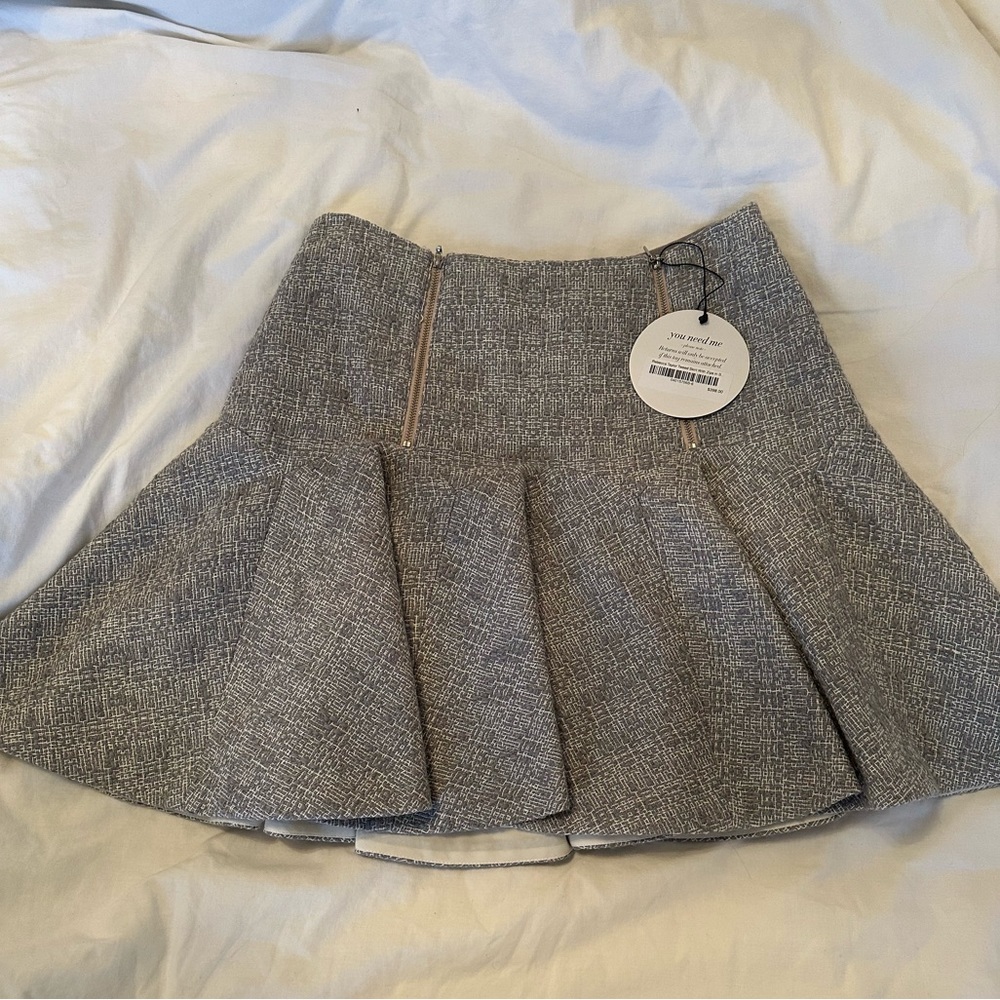 NWT Rebecca Taylor Tweed Skirt